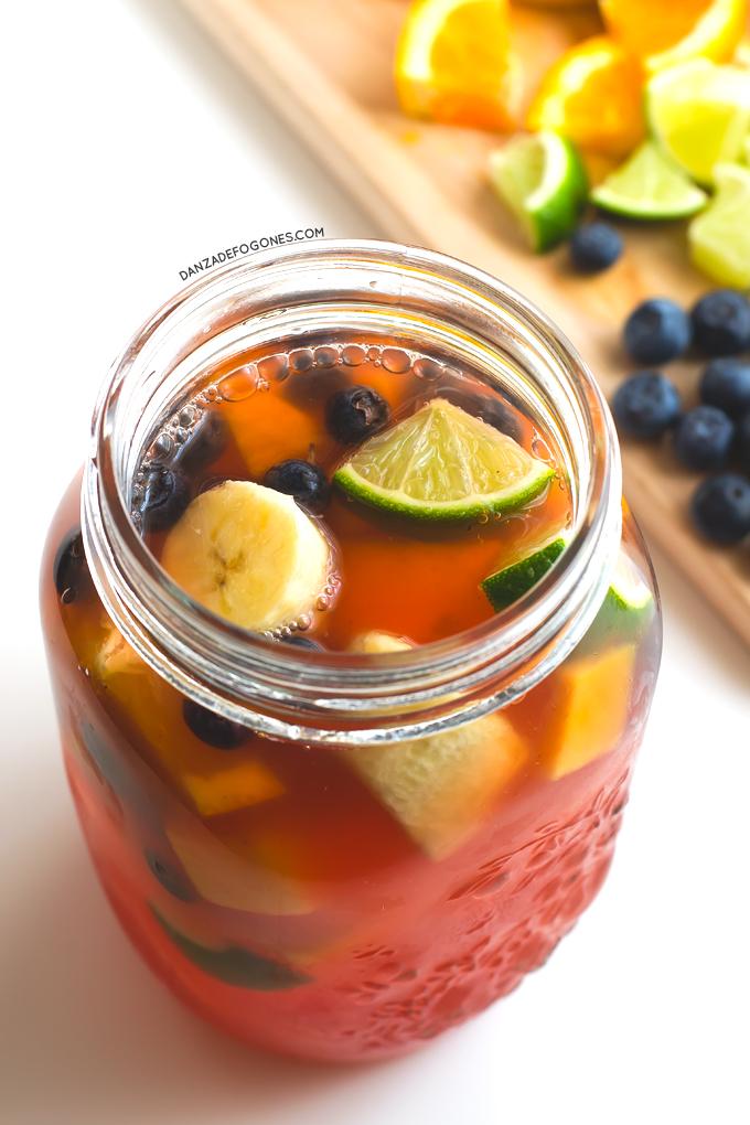 Sangria sin alcohol y sin azucar | danzadefogones.com
