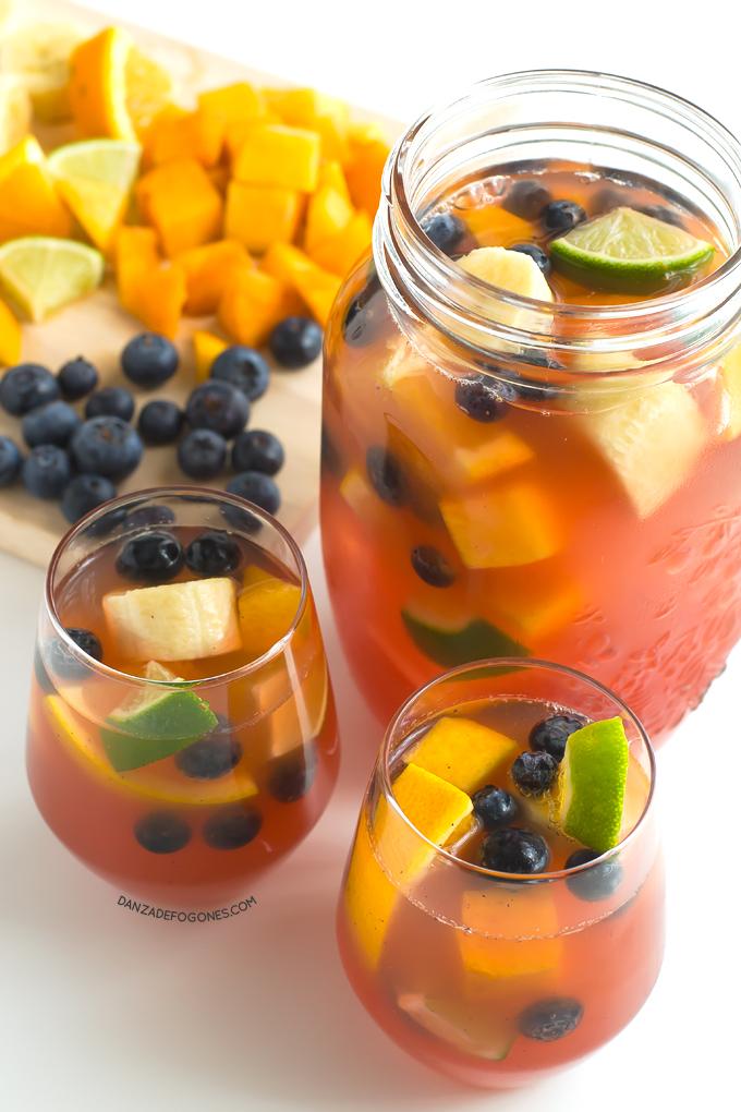 Sangria sin alcohol y sin azucar | danzadefogones.com