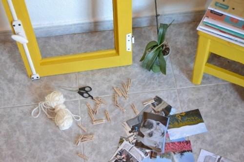 diy ventana amarilla