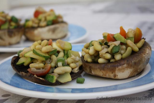 champiñones rellenos