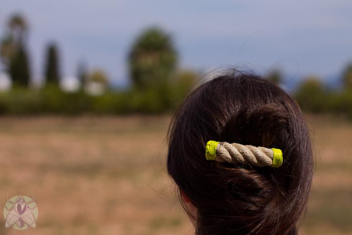 pasador pelo recogido