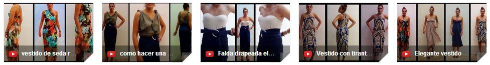 Vídeo tutoriales vestidos sin coser de Reciclado Creativo