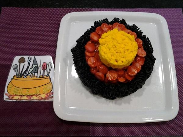 Salchichas con pasta Die Mannschaft