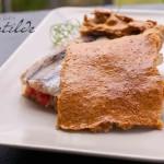 Empanada de bacaladitos con harina integral, obradoiro de empanadas