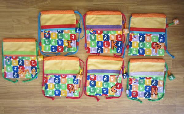 mis nancys, mis peques y yo, mochila pandilleando siete mochilas