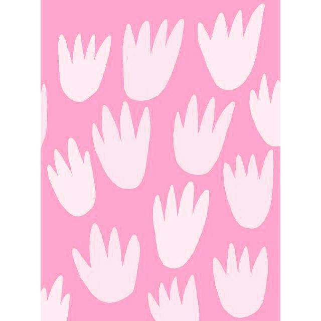 Estampado naive con flores y tulipanes