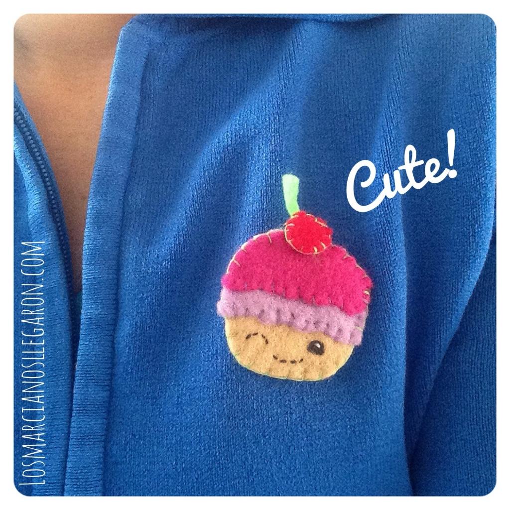 Accesorio Cupcake de fieltro