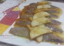 #sardinas curadas con manzana, soja y limón