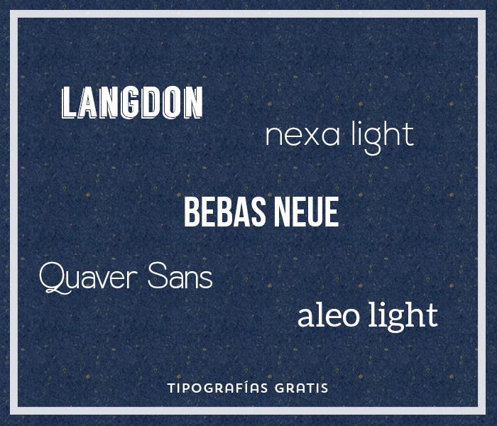 Tipografías simples para fiestas