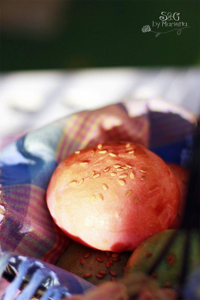 Pan hamburguesas colores- Sweets and Gifts by Marietta, panecillos, pan, mini panecillos hamburguesas, Receta pan hamburguesas thermomix, Blog Recetas
