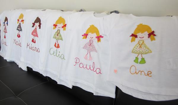 mis nancys, mis peques y yo, aplique camisetas muñequita linda 