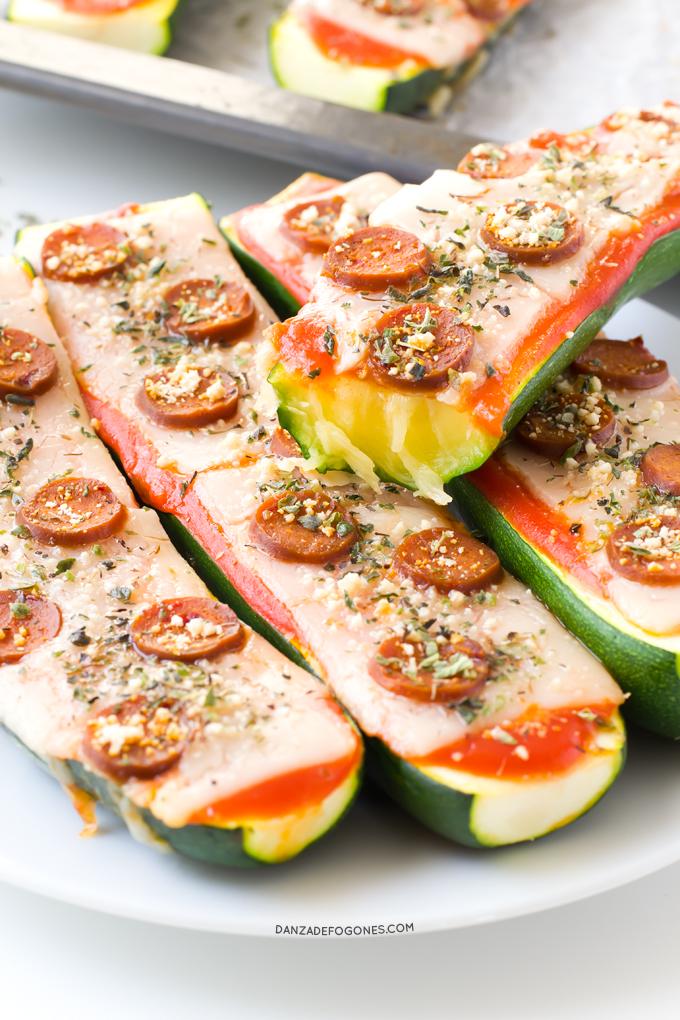 Pizzas veganas de calabacin | danzadefogones.com