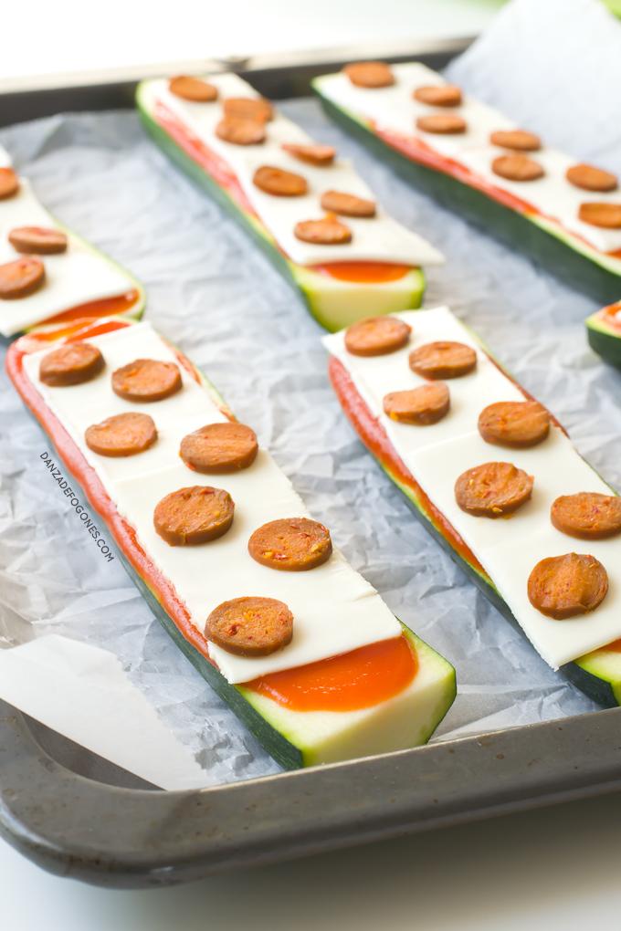 Pizzas veganas de calabacin | danzadefogones.com