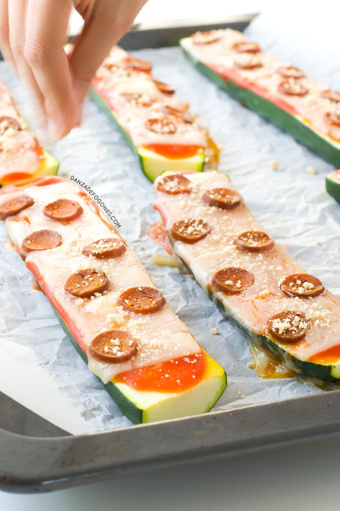 Pizzas veganas de calabacin | danzadefogones.com