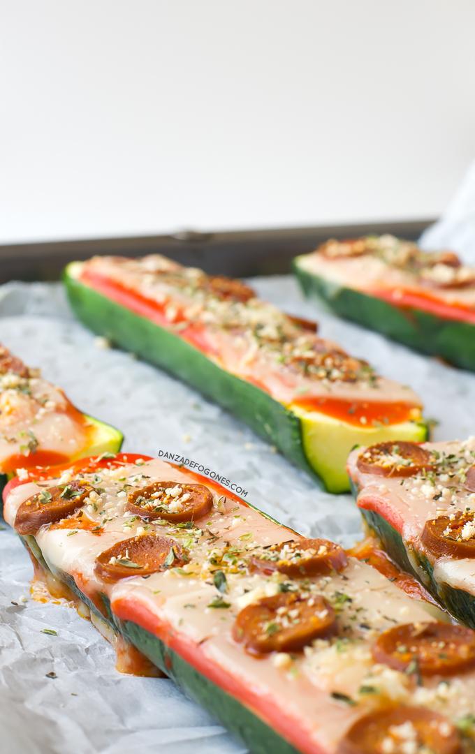 Pizzas veganas de calabacin | danzadefogones.com