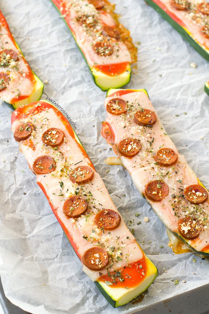 Pizzas veganas de calabacin | danzadefogones.com