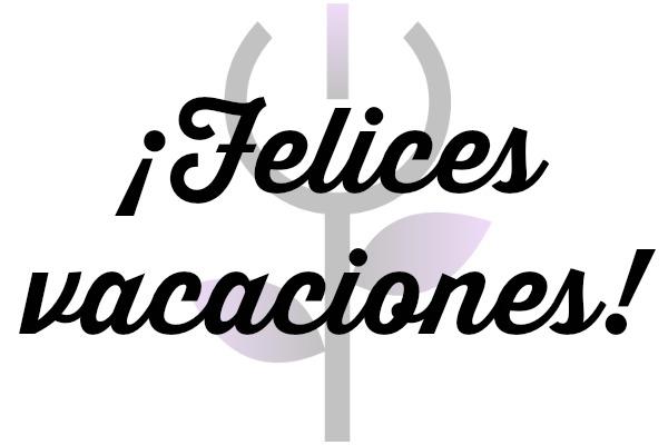 felices vacaciones.