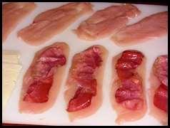 Escalope de pollo relleno 003 Escalopes de pollo rellenos