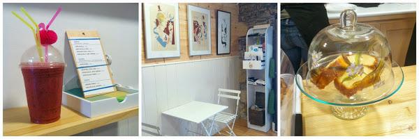 Smothie y pasteles de Hiruki Crepería en Irun