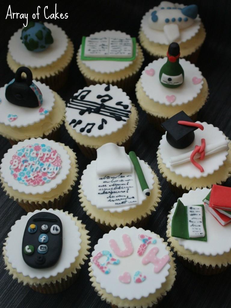 Cupcakes decorados cumpleaños