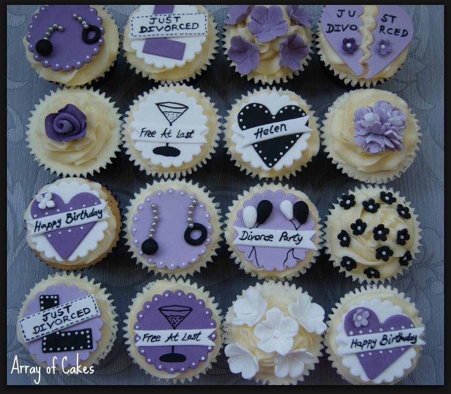 Cupcakes decorados divorcio