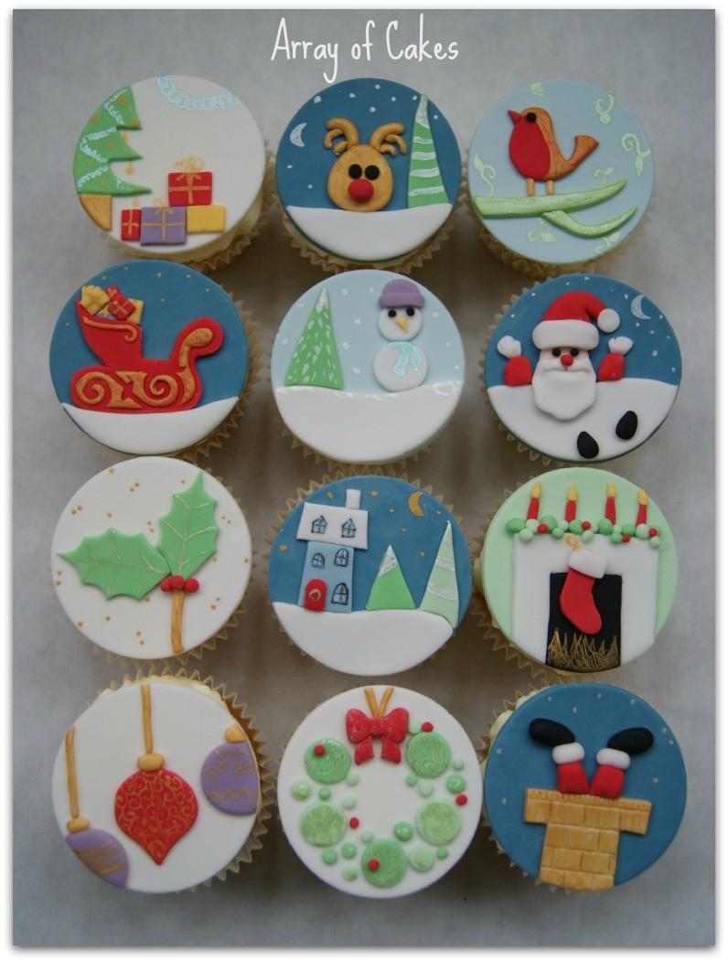 Cupcakes decorados navidad