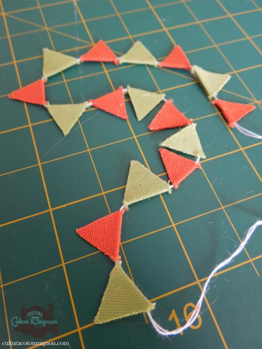 banderines de tela triangulares