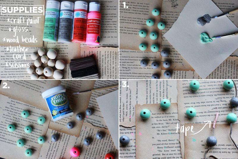 collar de cuentas materiales