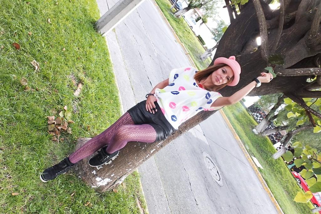 choies pu leather shorts