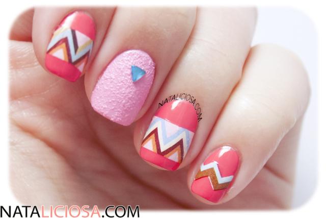Aztec or tribal manicure