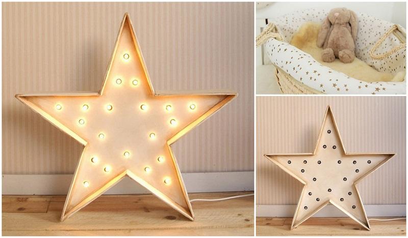 lampara en forma de estrella