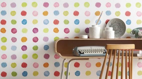 cocina decorada en lunares