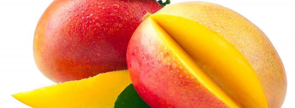 Mango cortado en porciones