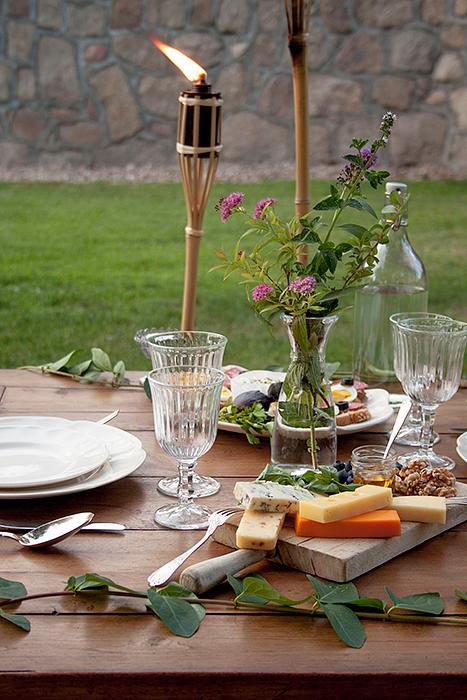 decoración cenas al aire libre