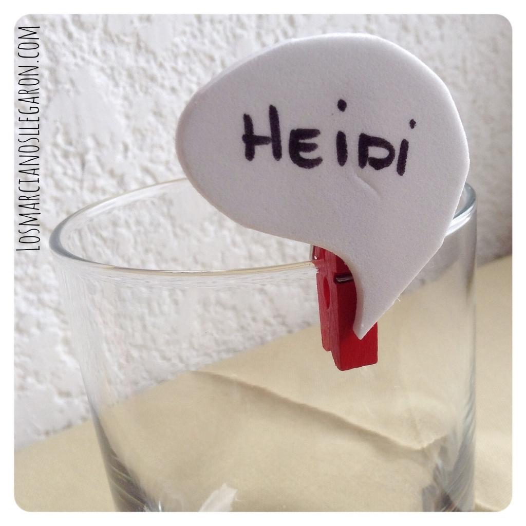 Marcadores de vasos low cost