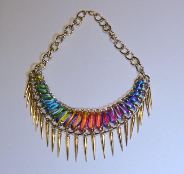 Collar pinchos DIY lapiperiadenewyorkdiy.wordpress.com 09