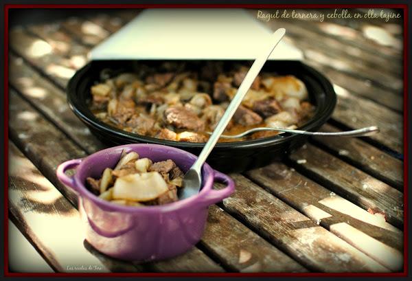 ragut de ternera y cebolla en olla tajine 04