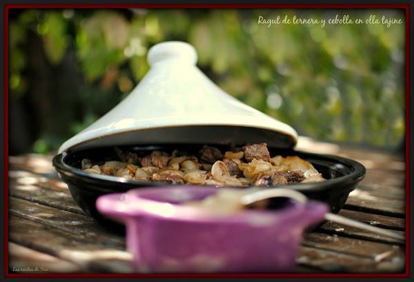 ragut de ternera y cebolla en olla tajine 05