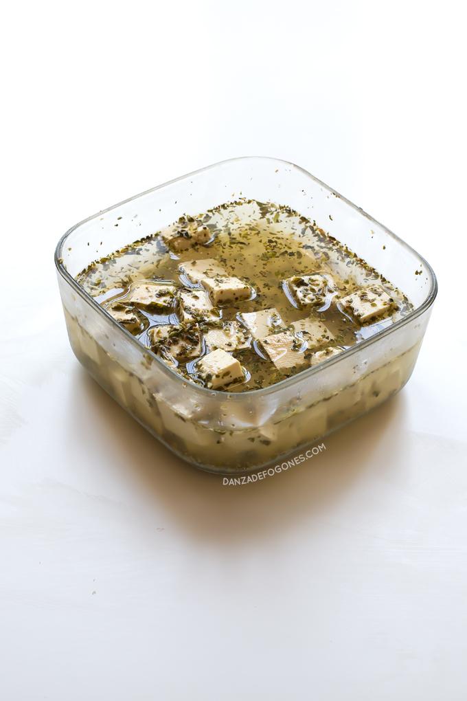 Queso feta vegano | danzadefogones.com #danzadefogones