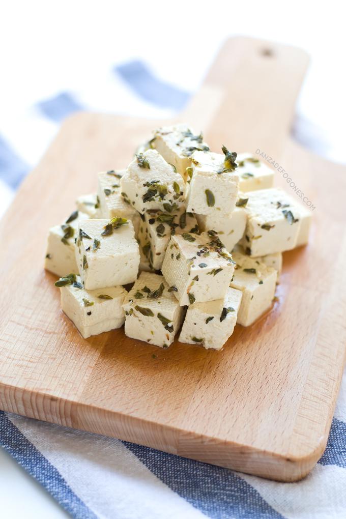 Queso feta vegano | danzadefogones.com #danzadefogones