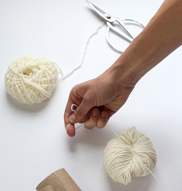 Pom pom DIY alfombra