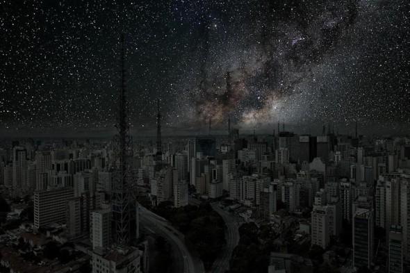 Cielo de Sau Paulo sin contaminación lumínica ni atmosférica