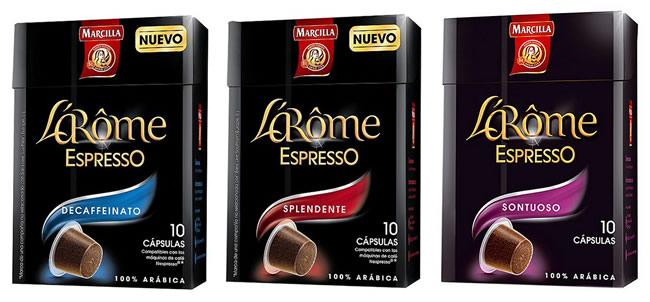 Cápsulas Marcilla LArome Espresso compatibles con Nespresso