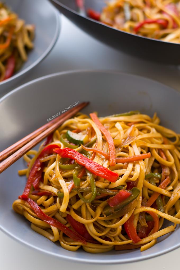 Noodles con verduras | danzadefogones.com #danzadefogones