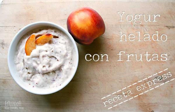 Las recetas de Esturirafi. Yogur helado con frutas #recetas