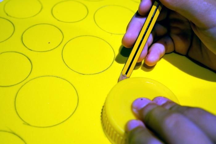 paso a paso sellos goma eva