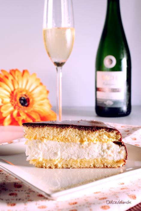 Tarta de mousse de lima sin azucar