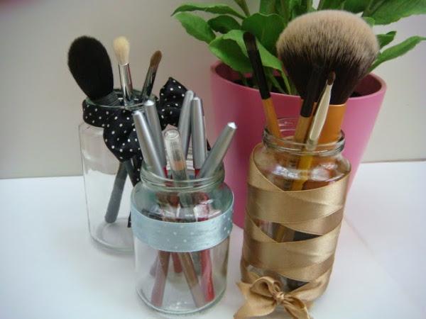 DIY: Reciclando potitos para brochas y pinceles de maquillaje
