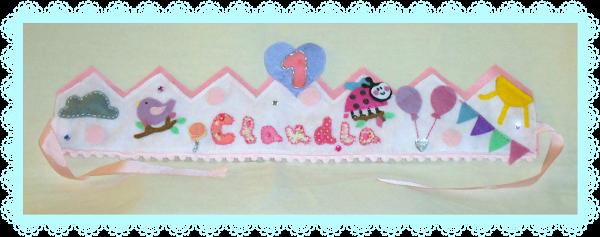 Corona cumpleaños mariquita - Ladybird felt birthday crown