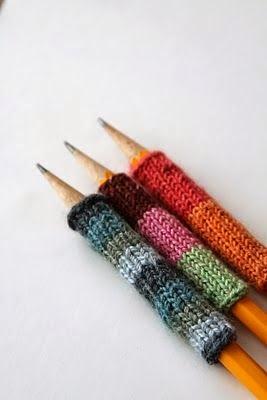 Protectores de lana para lápices y bolígrafos